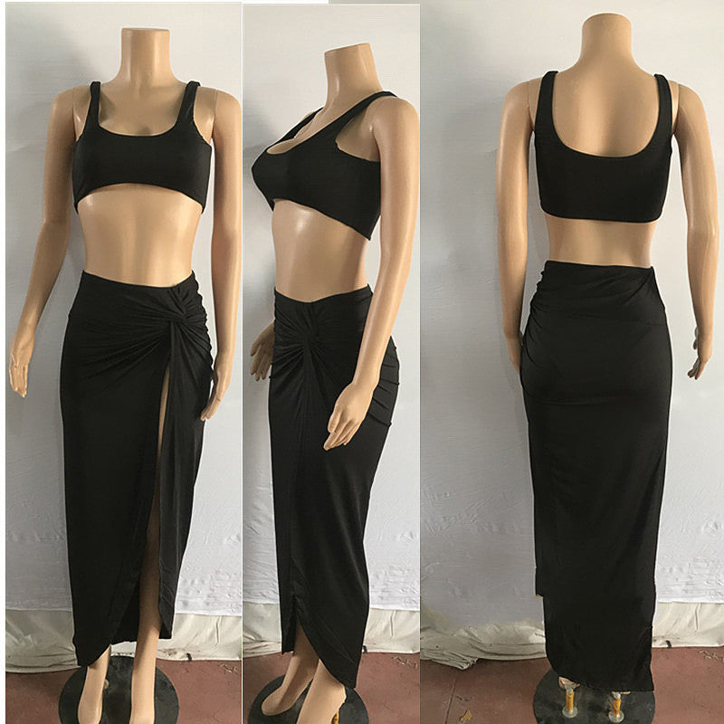 Women's Solid Color Tube Top Dress