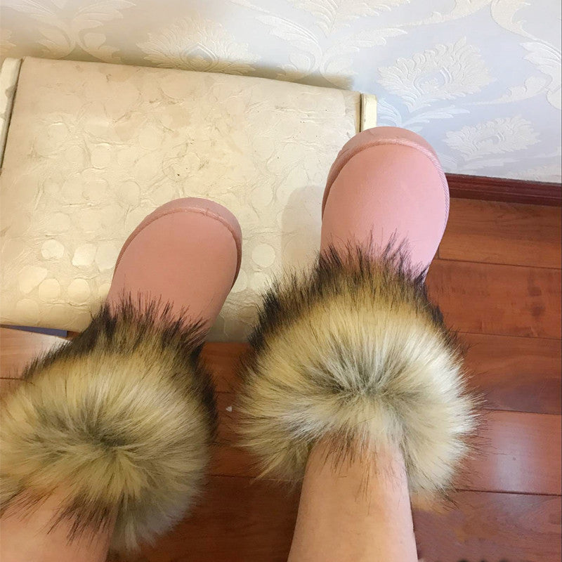 Plus velvet warm women's shoes
