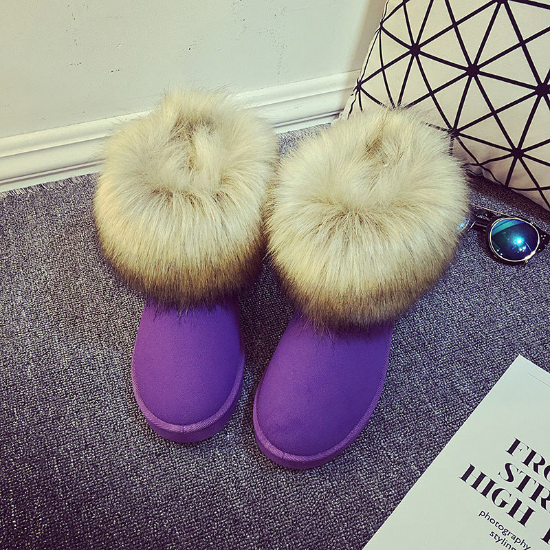 Plus velvet warm women's shoes