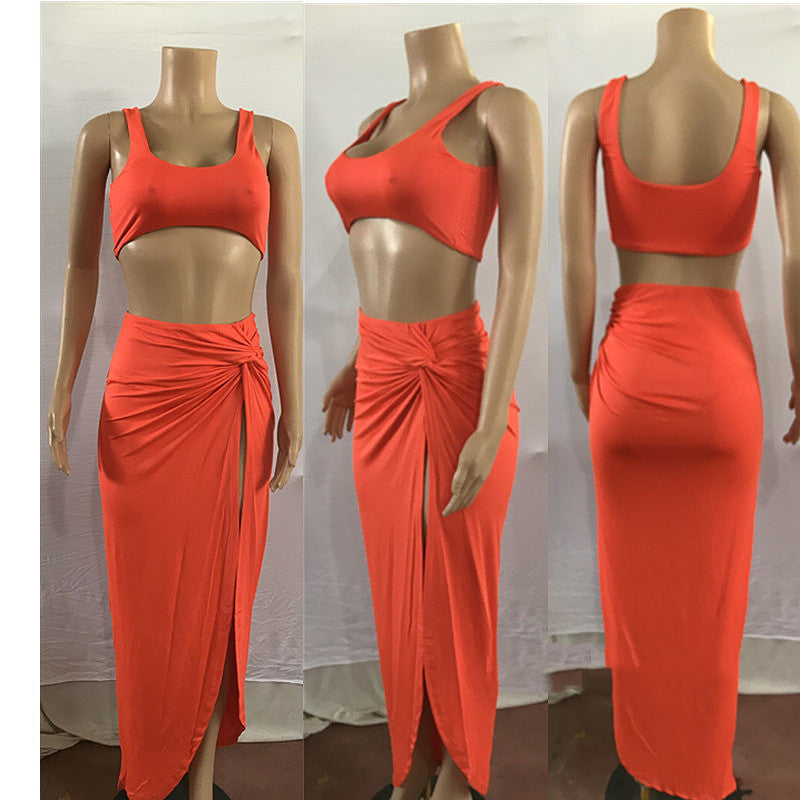 Women's Solid Color Tube Top Dress