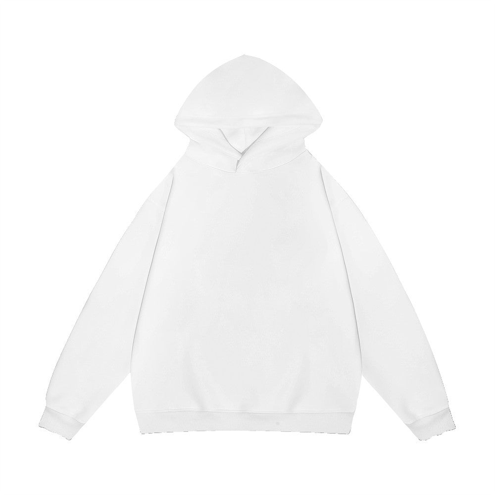 Loose All-matching Solid Color Sports Pullover Hooded Sweater Men