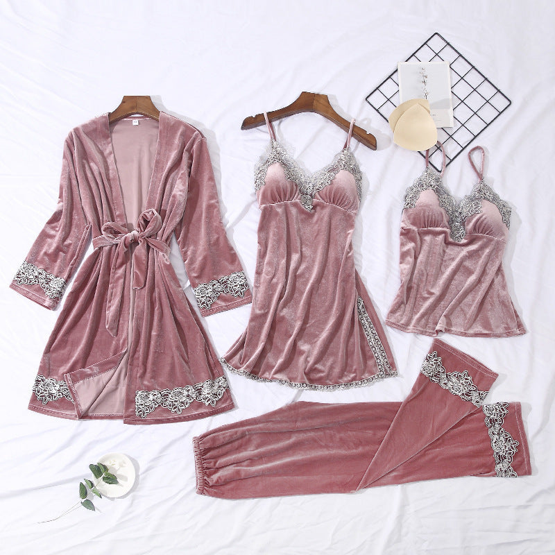 New sexy lace lace pajamas