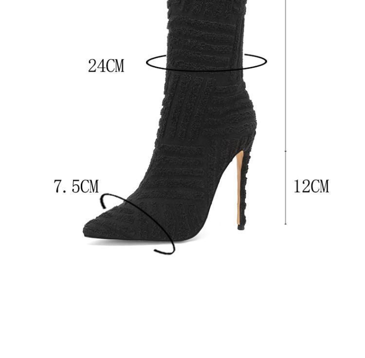 Heels Green Rose Red High Tube Boots