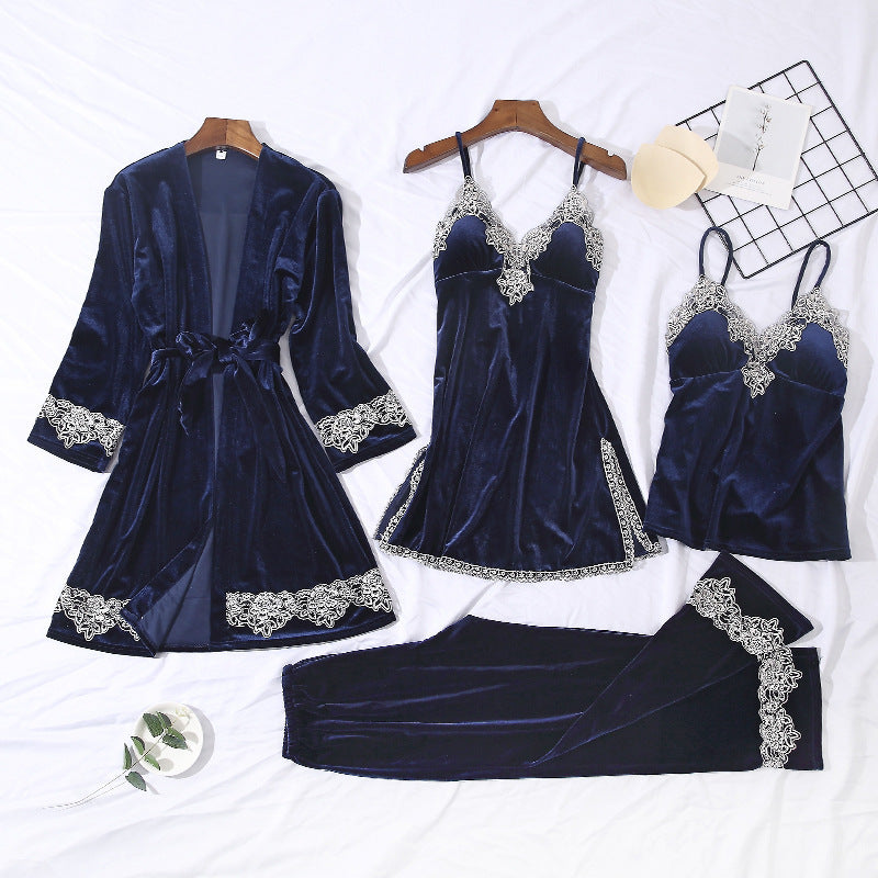 New sexy lace lace pajamas