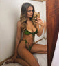 European And American Split Swimsuit Solid Color Bikini Foreign Trade Swimsuit