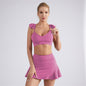 Women's Yoga Clothing Half Body Sports Skirt Suit