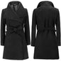 Women's Woolen Coat Slim Long Woolen Coat