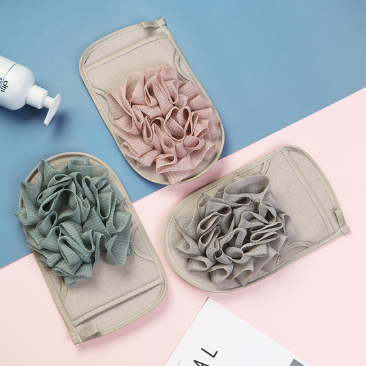 Household Double Sided Bath Towel Gloves