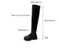 Thin High Barrel Stretch Boots Knight Korean Wedge