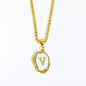 English Letters 26 Capital Initials Pendant Necklace