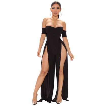 Women's Fashion Mesh Print Sheer Pant Set