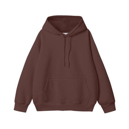 Simple Loose Cotton Silver Fox Velvet Hooded Pullover Men