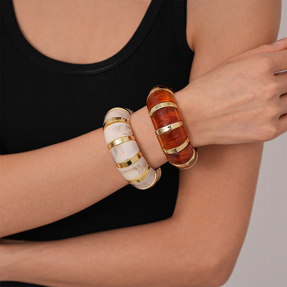 Ins Fashion Acrylic Bracelet Temperament Geometric Jewelry For Women