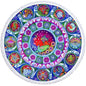 Microfiber 3D Printed Round Beach Towel