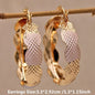 Copper Material Graceful Personality Simple Earrings