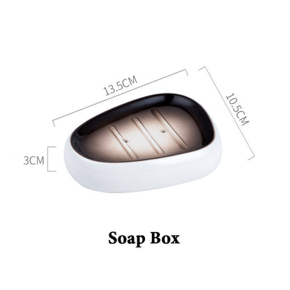 Washing suit couple brushing teeth and mouthwash cup