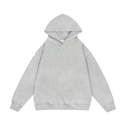 Loose All-matching Solid Color Sports Pullover Hooded Sweater Men