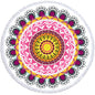 Microfiber 3D Printed Round Beach Towel